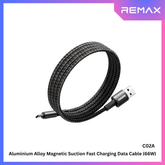 REMAX - C02A Magnetic Suction USB To Type-C Fast Charging Data Cable (66W) - Black